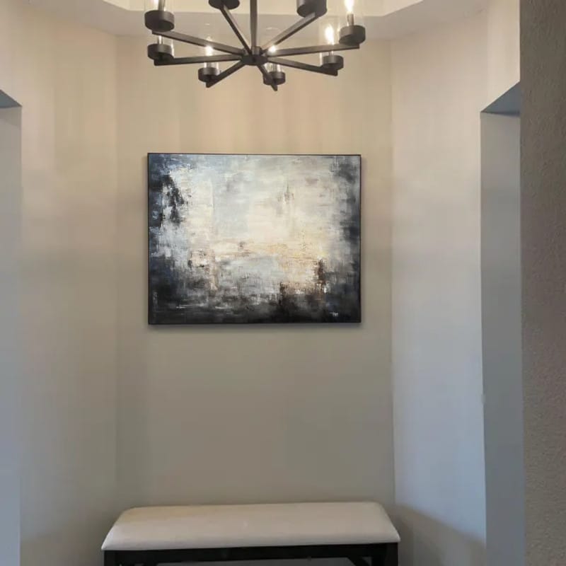 Customer photo review of Abstract Painting Canvas #AP093