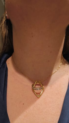 Customer photo review of RingSafe Necklace | Gold