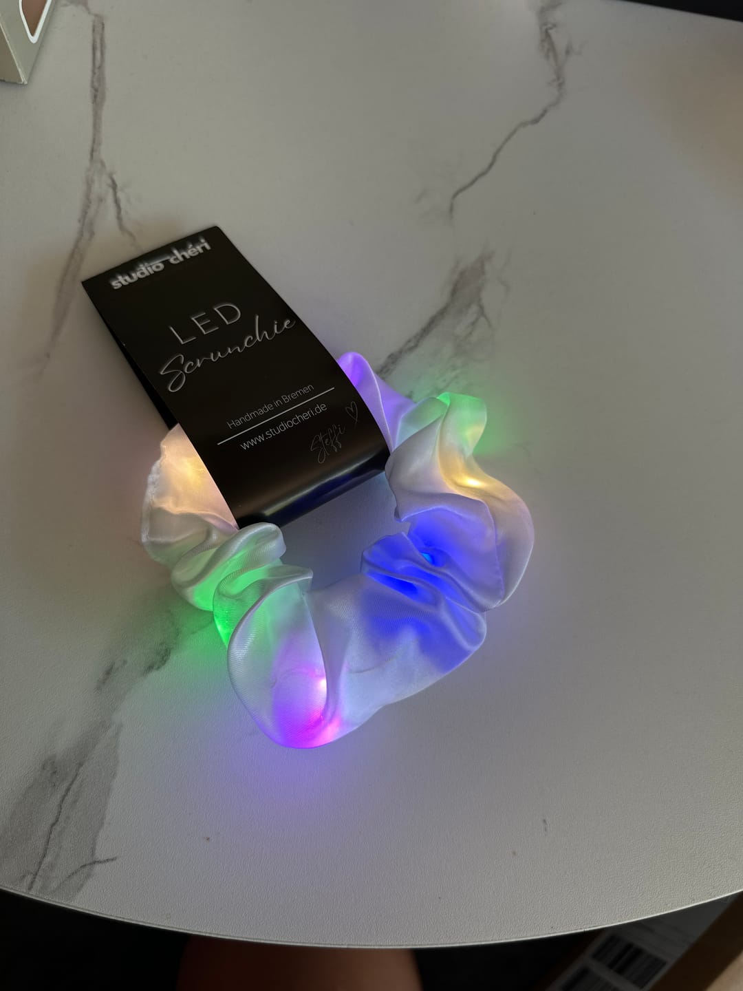 Customer photo review of LED Scrunchie | White