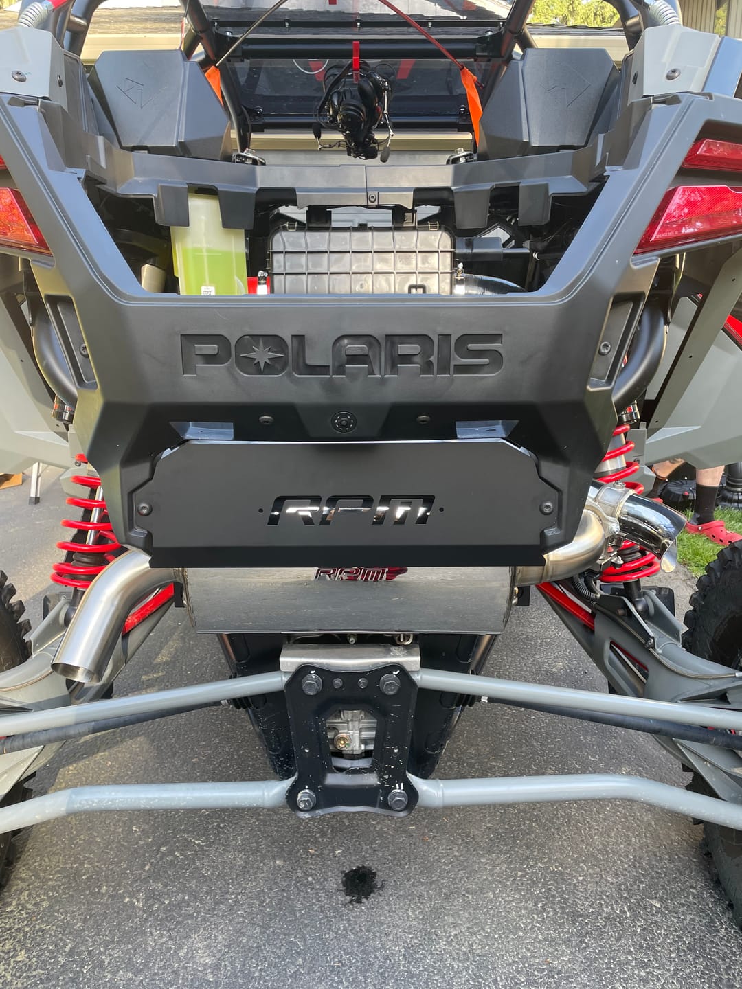 Customer photo review of RPM Pro XP & Turbo R Rear Fascia Delete Shield / Muffler Cover