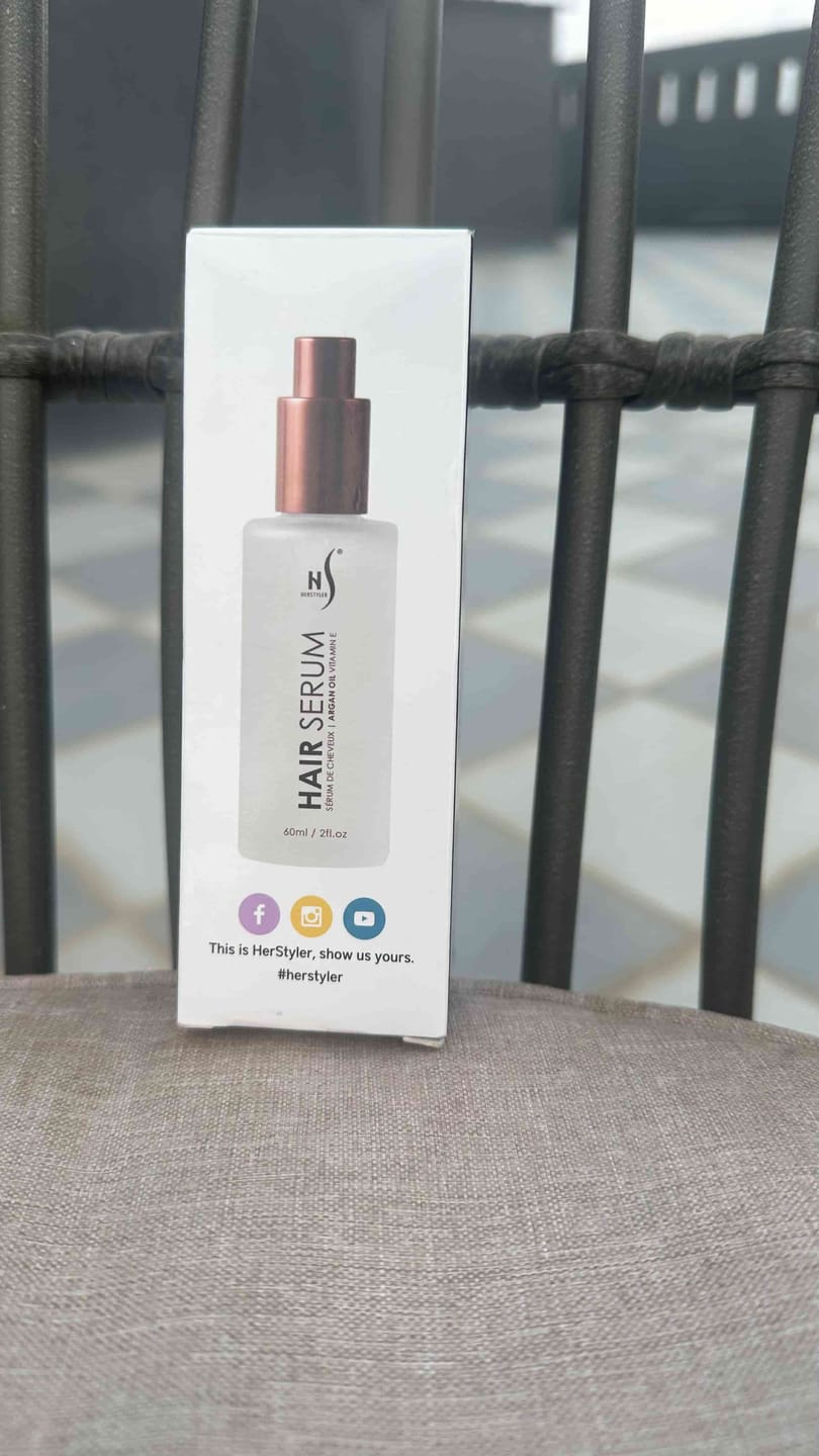Customer photo review of Argan Oil Hair Serum