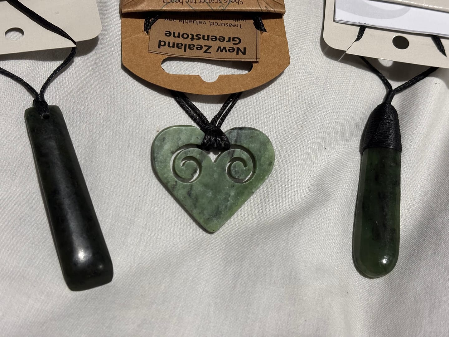 Customer photo review of Genuine NZ Greenstone 6cm Toki Necklace