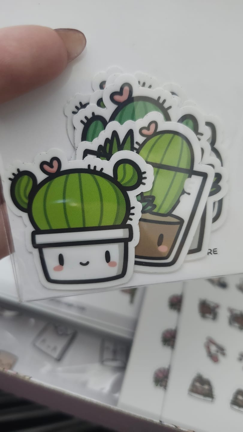 Customer photo review of Cozy Plants Die Cut Stickers