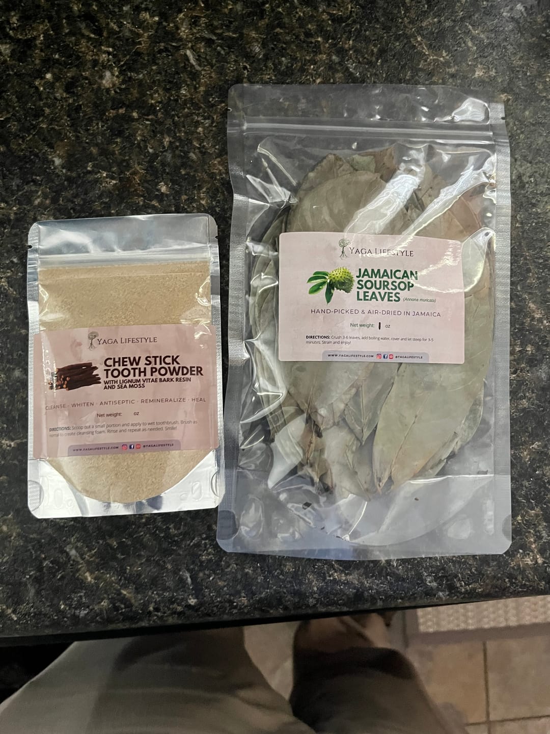 Customer photo review of Jamaican Soursop Leaves (Hand-picked, Air-dried whole leaves)