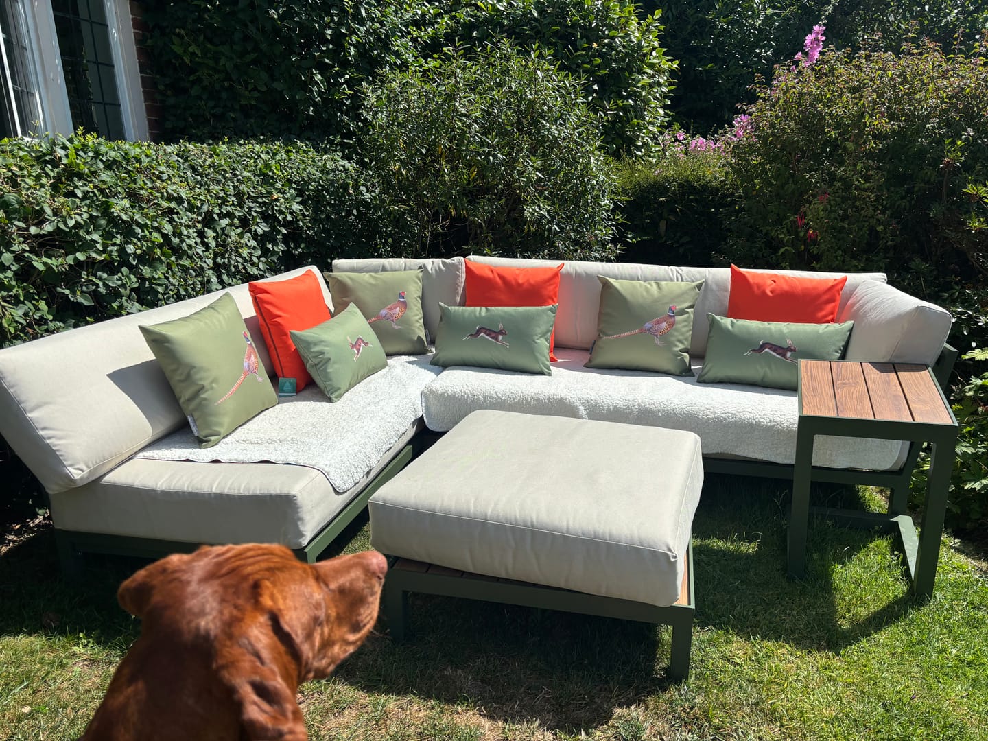 Customer photo review of Outdoor Garden Waterproof Cushion - Pheasant
