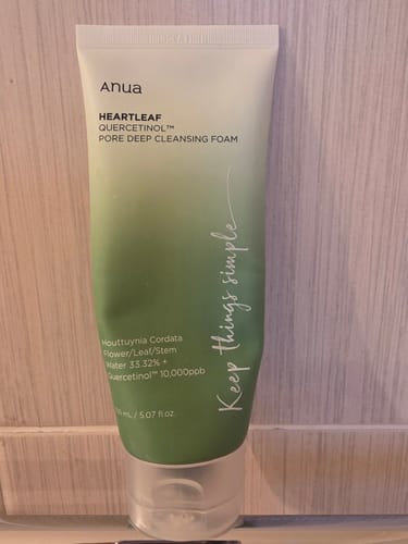 Customer photo review of Anua - Heartleaf Quercetinol Pore Deep Cleansing Foam