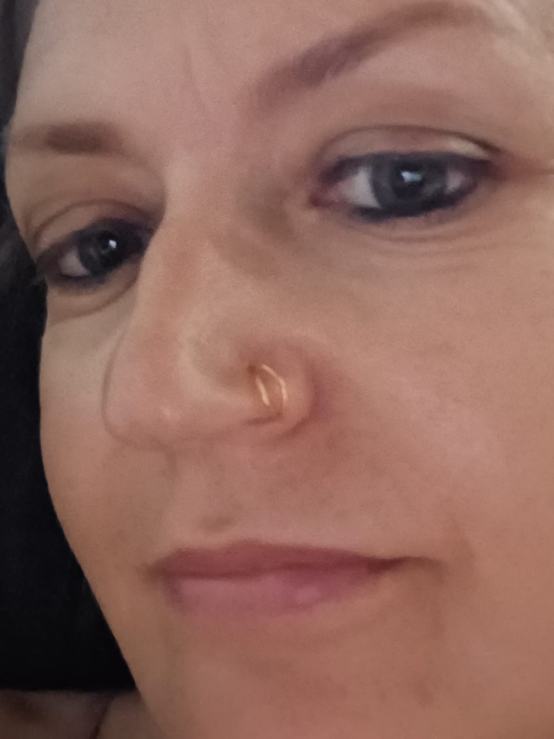 Customer photo review of Faux piercing Camille