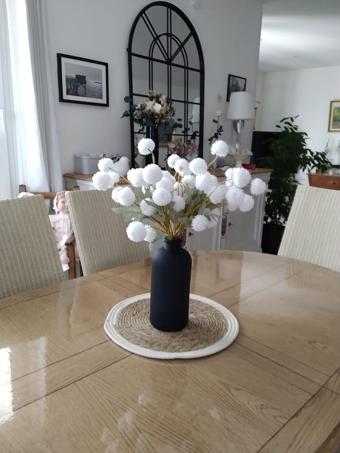 Customer photo review of Zijden Kiku Bloemen - Wit