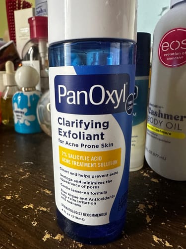 Customer photo review of PanOxyl Clarifying Exfoliant 2% Salicylic Acid