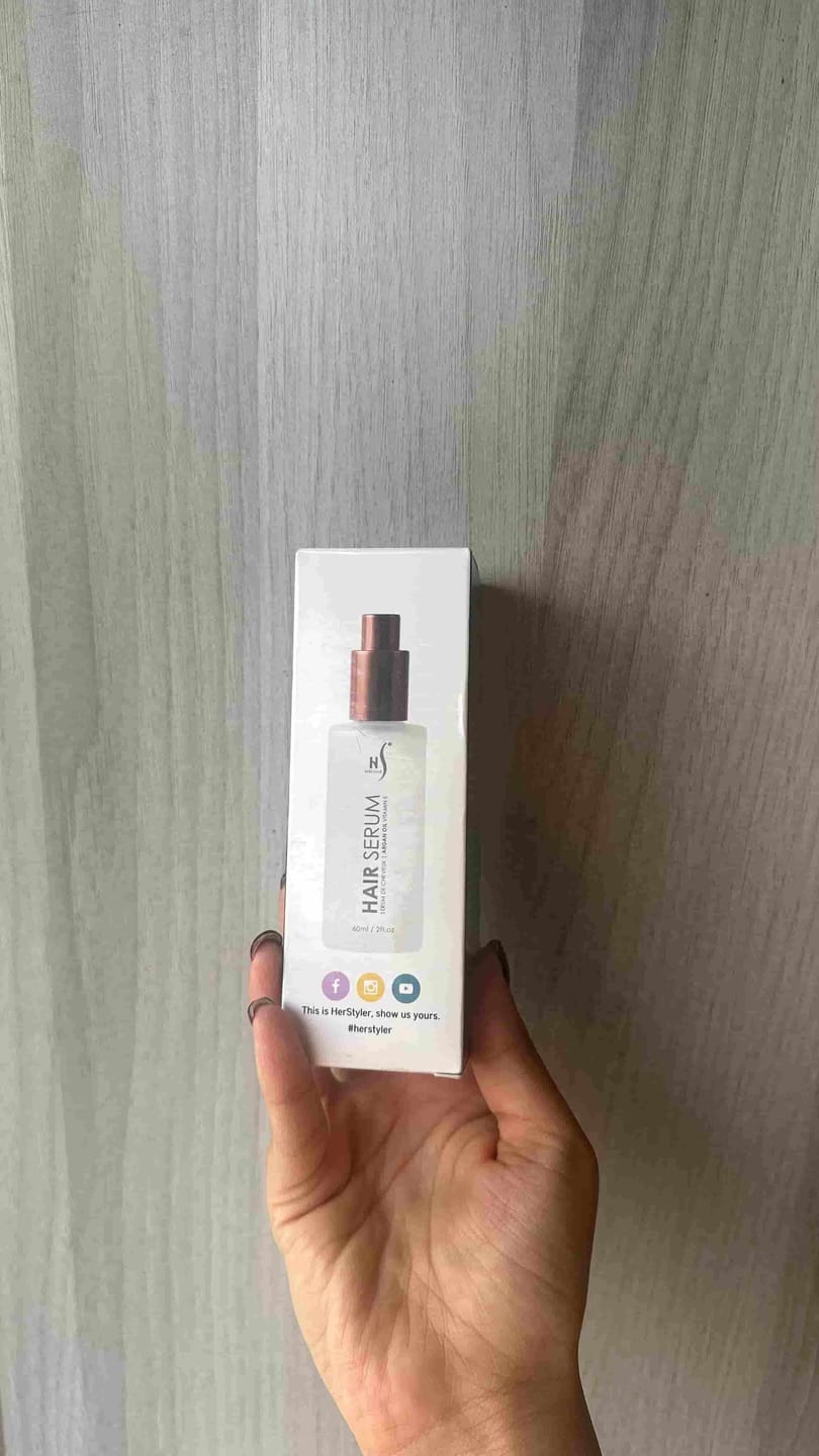 Customer photo review of Argan Oil Hair Serum