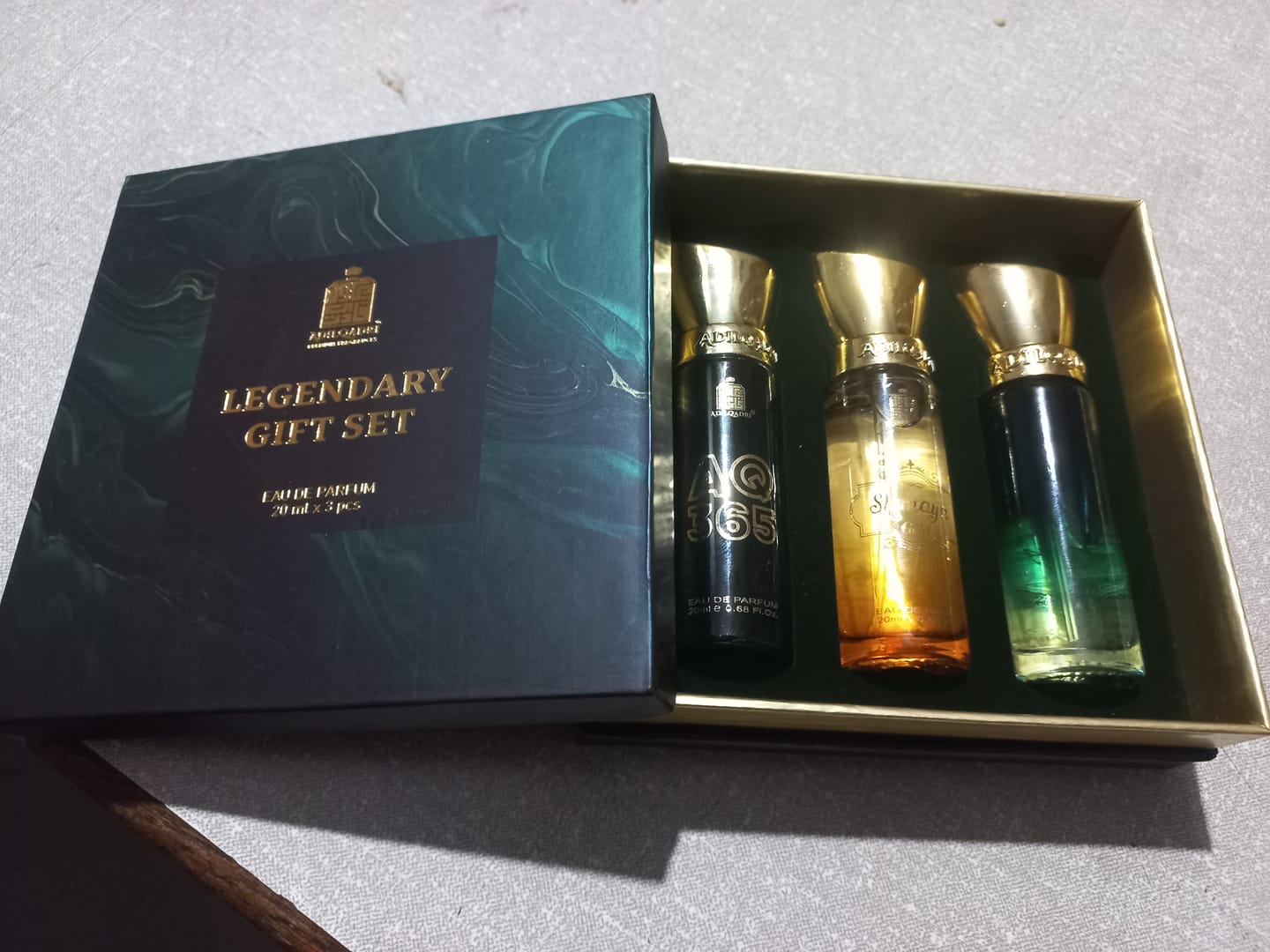 Customer photo review of Legendary Gift Set 3 Pcs Set of Premium Perfume Spray