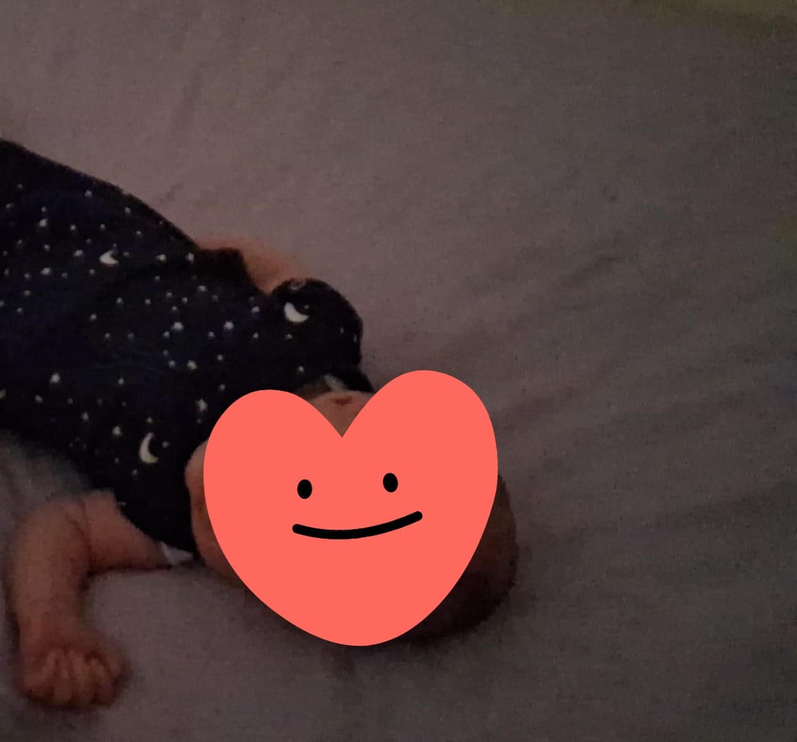 Customer photo review of sleep swaddle bag blue moon and stars | Newborn | 1 Tog