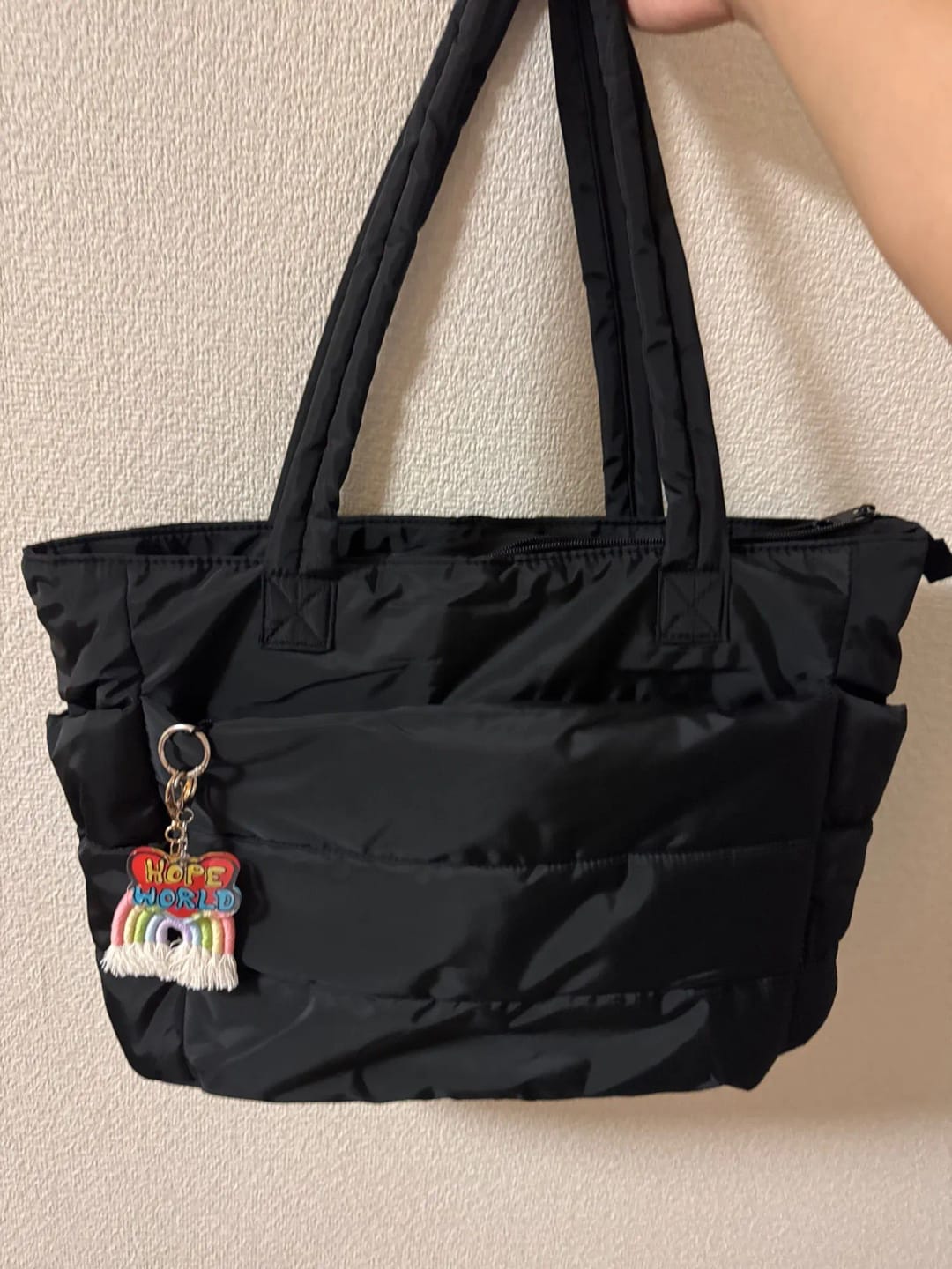 Customer photo review of Alex Puffer Tote Bag