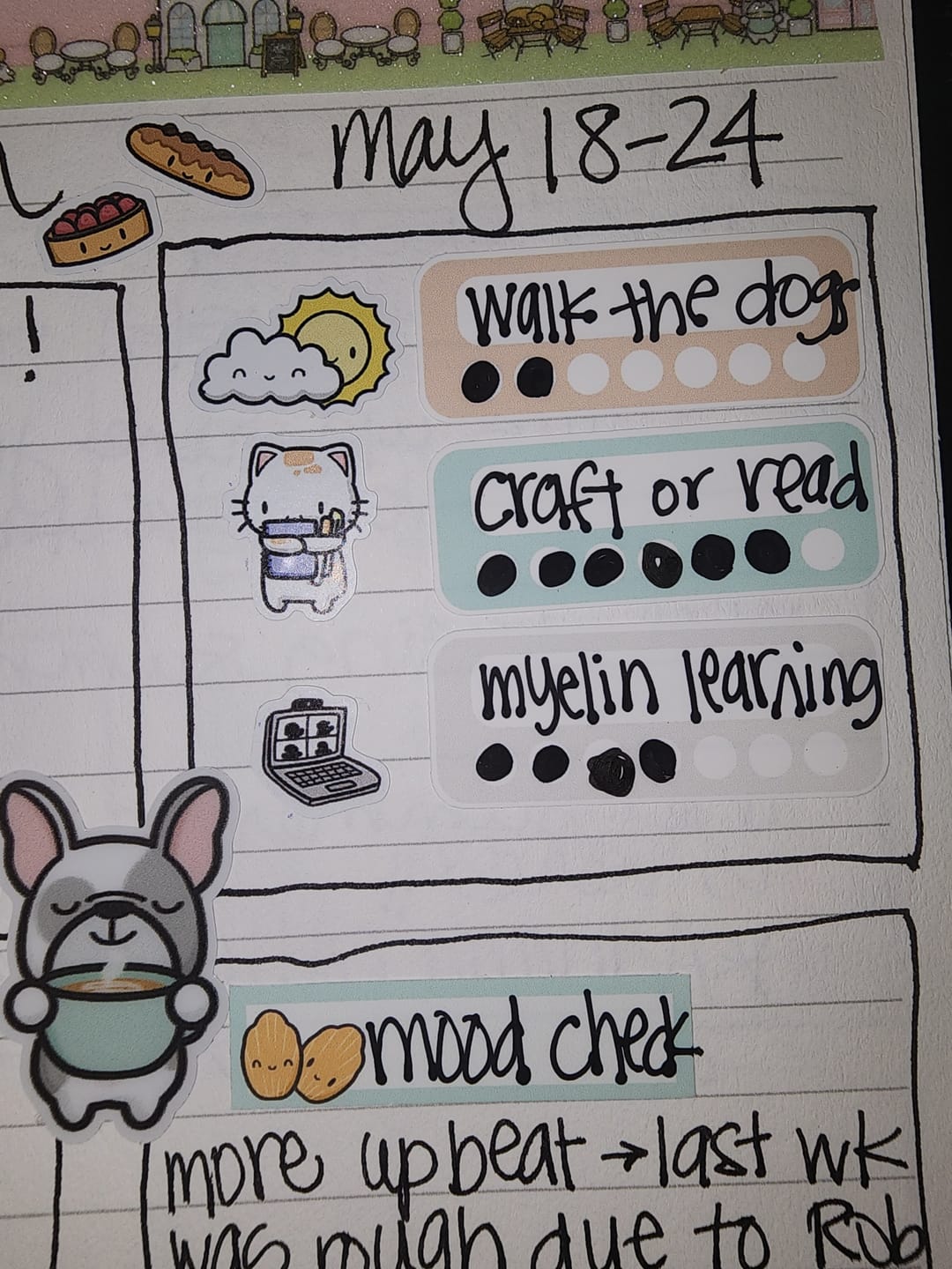 Customer photo review of No Spend Tracker Planner Stickers
