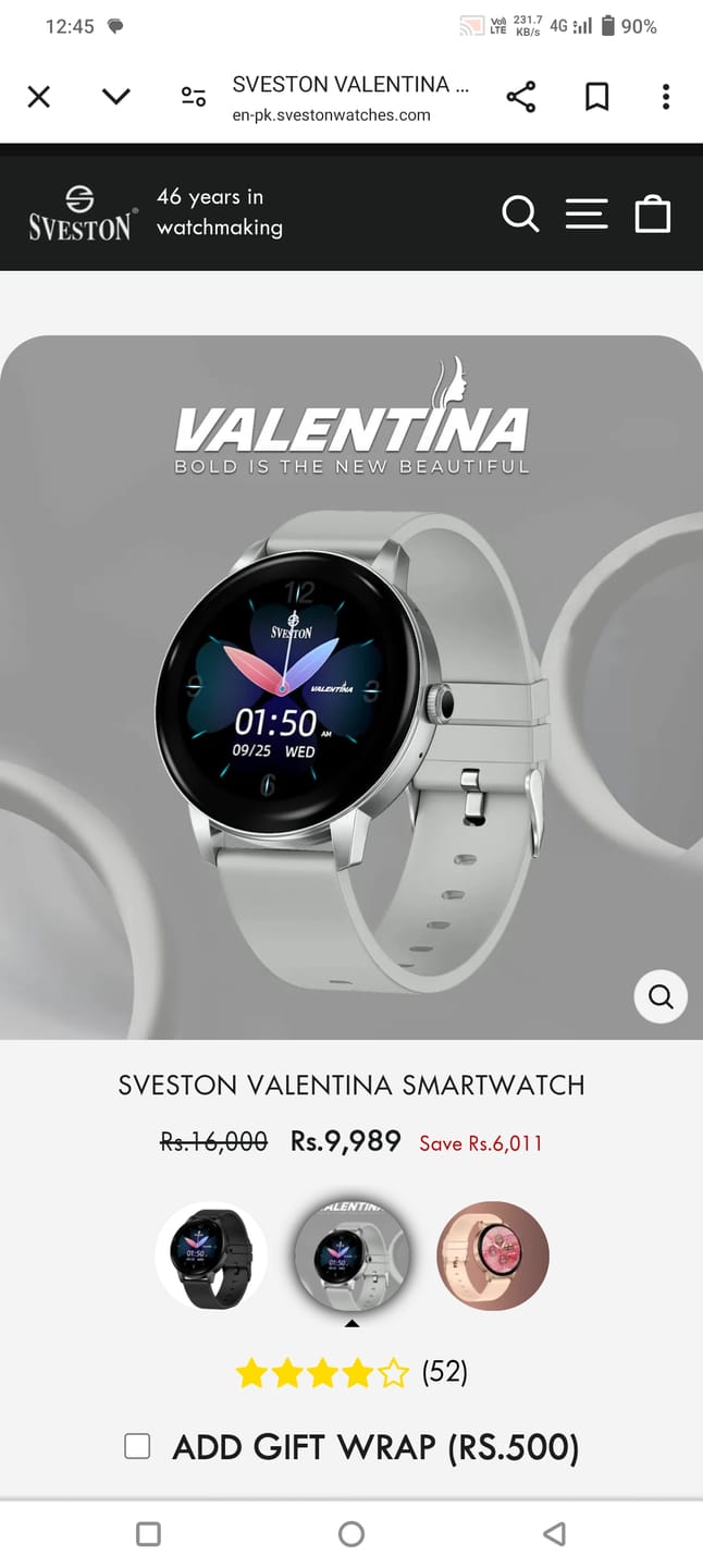 Customer photo review of Torque Chain Smartwatch