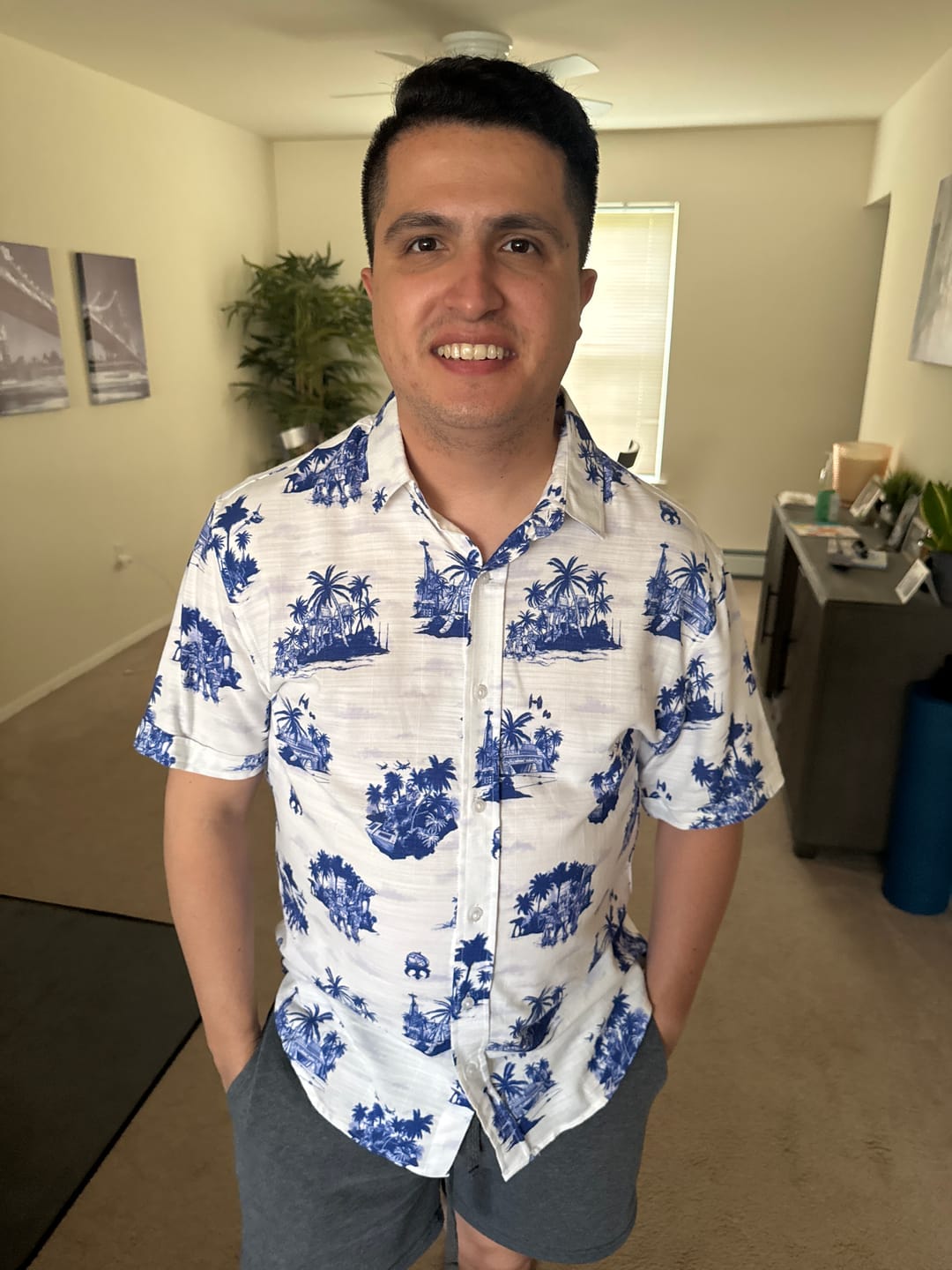 Customer photo review of Star Wars™ "Tide of the Battle" – Bamboo Short Sleeve Shirt