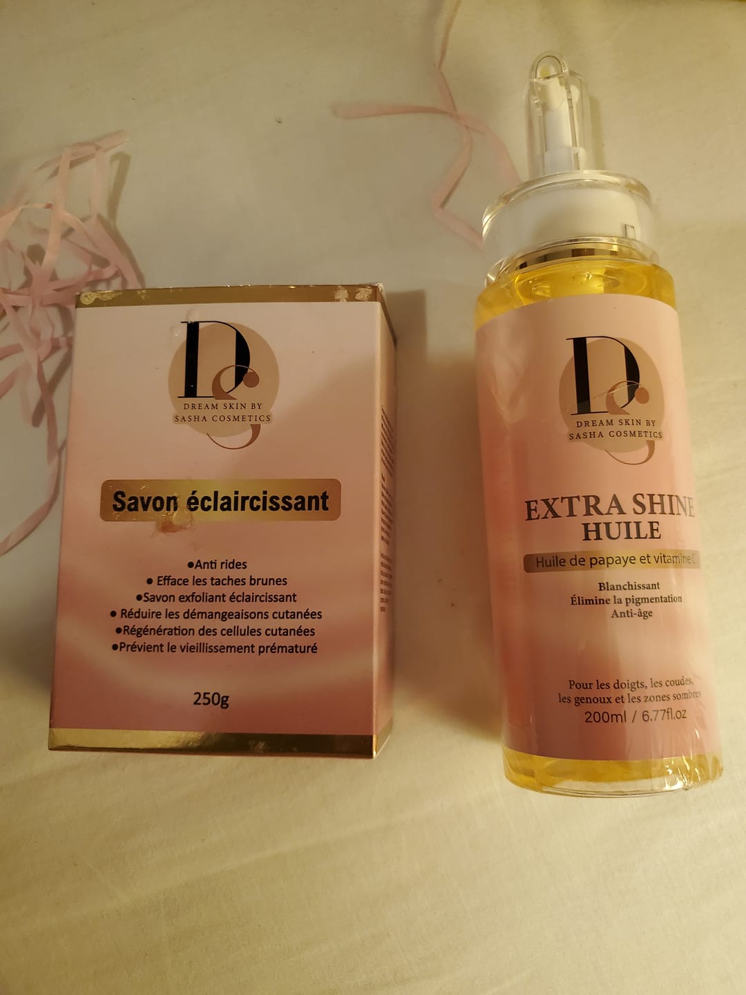 Customer photo review of HUILE DE PAPAYE ET VITAMINE C -EXTRA SHINE