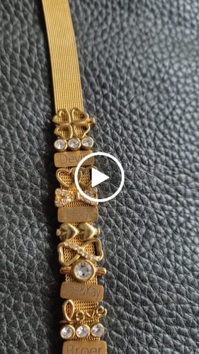 Customer video review of Mesh bracelet gold luxe