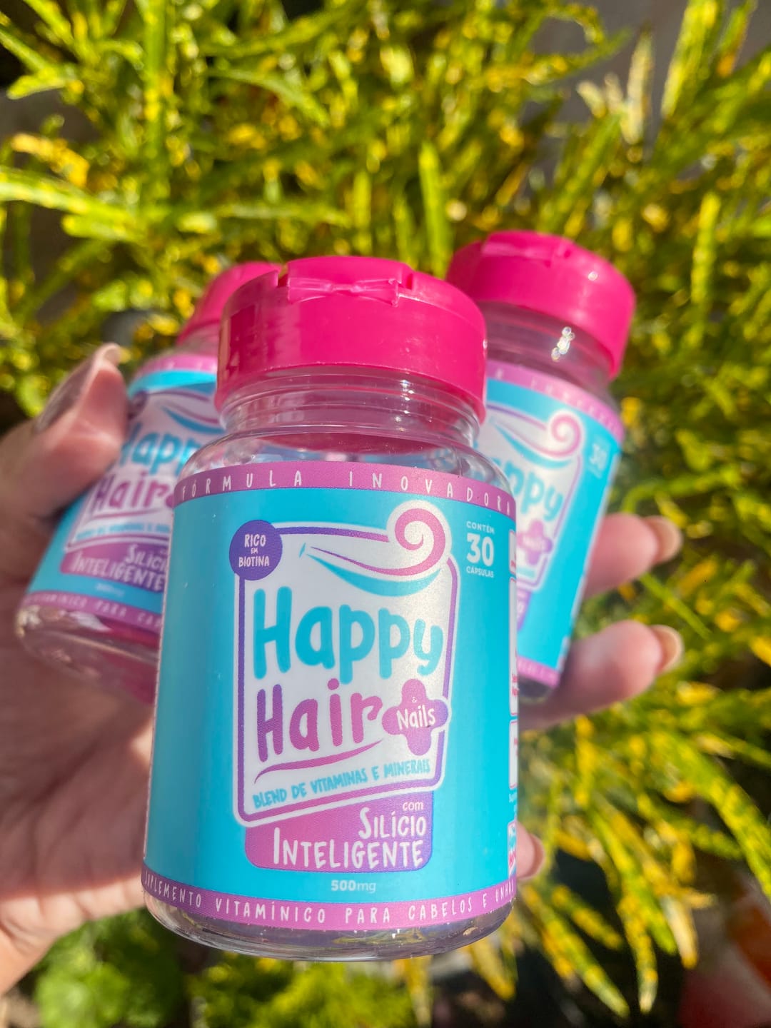 Customer photo review of Happy Hair 3 Potes