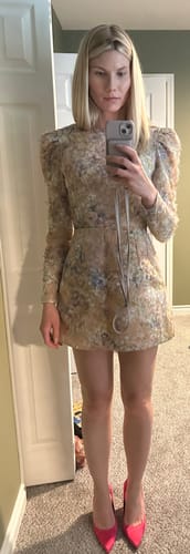 Customer photo review of Camille Mini Dress by HELSI - RENTAL