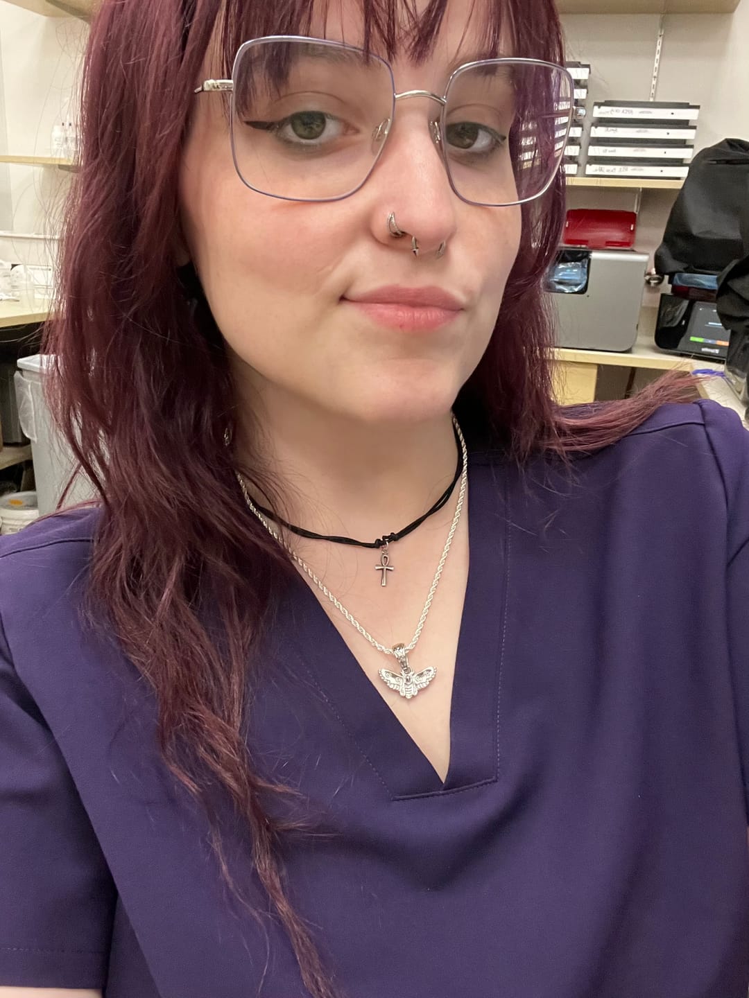 Customer photo review of MOTH PENDANT