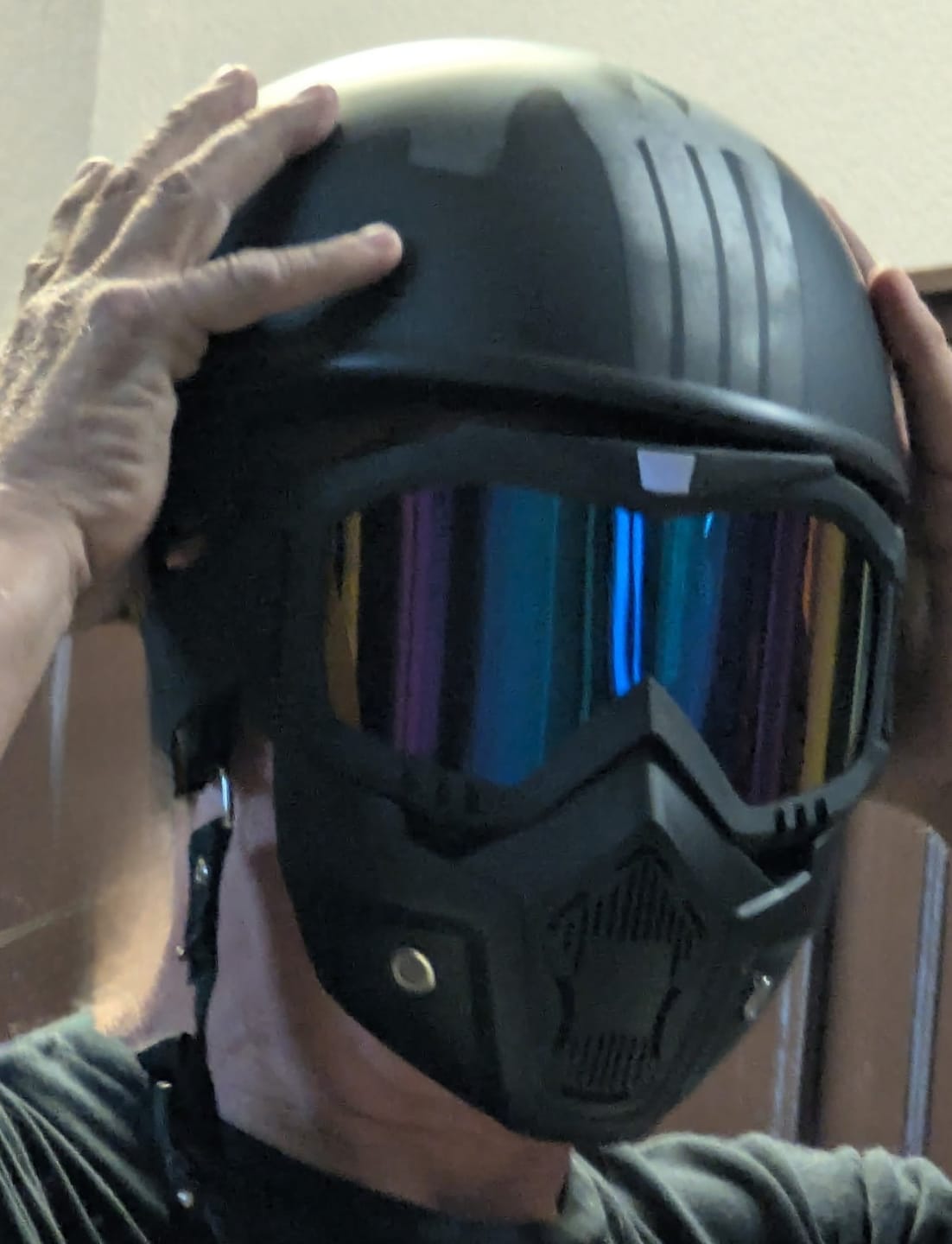 Customer photo review of Motorcycle Protective Goggles/Mask