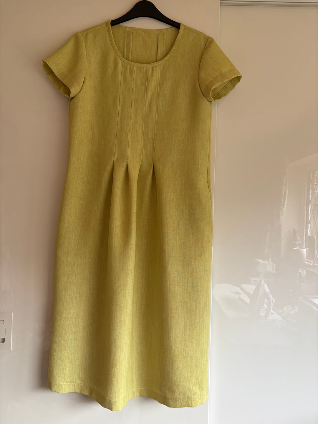Customer photo review of Linen Look Suiting Fabric