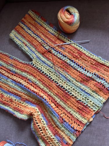 Customer photo review of YarnArt Linen Soft Colors