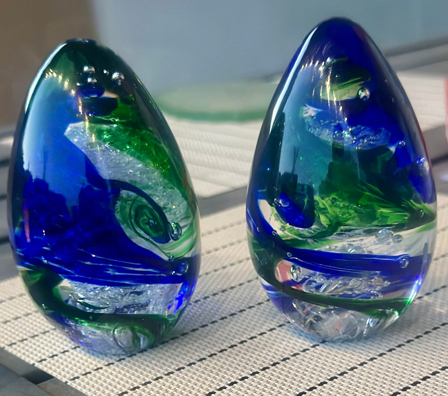 Customer photo review of Glimmer Egg with Cremation Ash