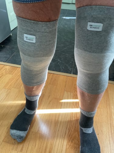 Customer photo review of Premium Bamboo Knee Sleeve (Single)