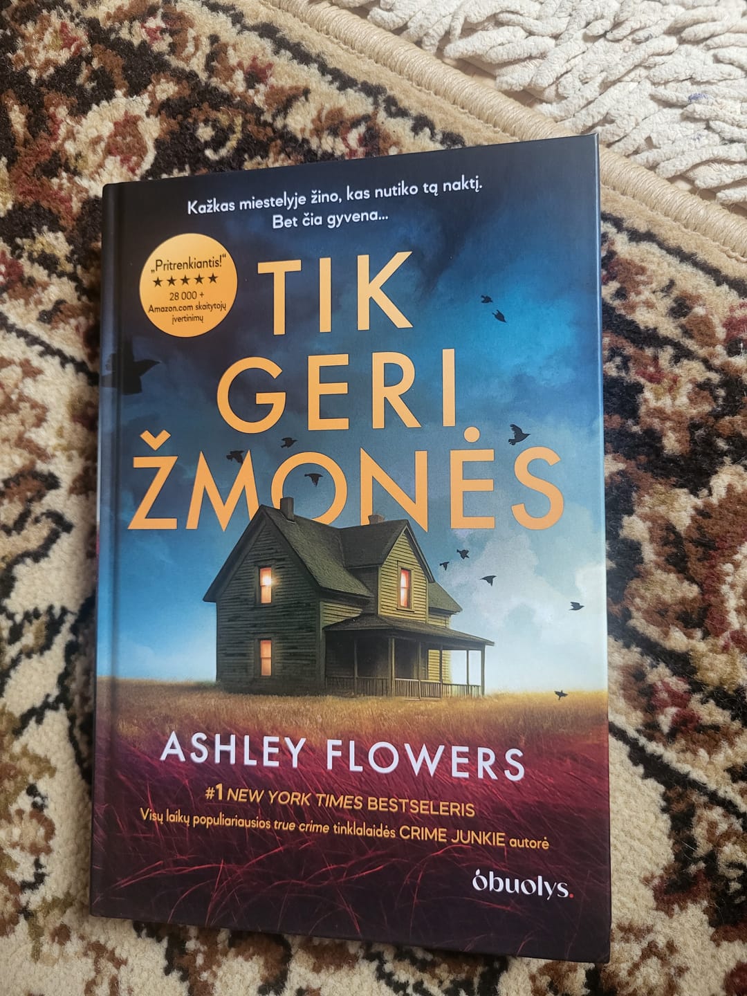 Customer photo review of Tik geri žmonės: #1 New York Times bestseleris – įtempto siužeto detektyvo šedevras