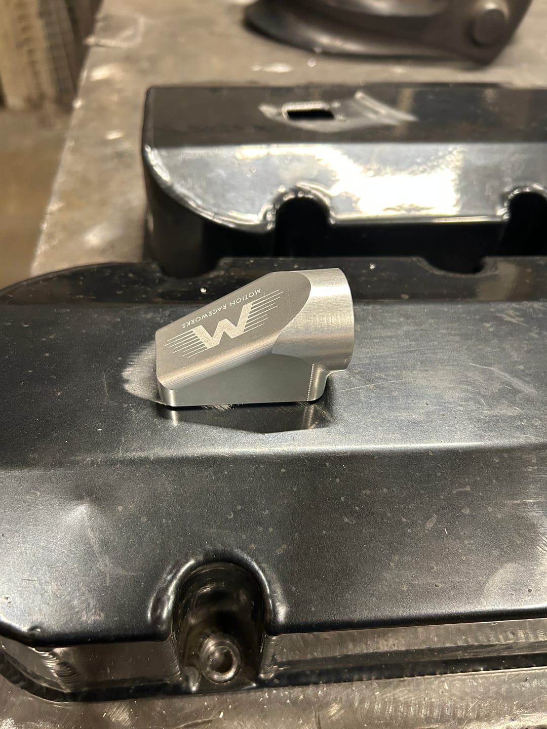 Customer photo review of Motion Raceworks Billet Valve Cover Breathers Clear Anodized (Pair)