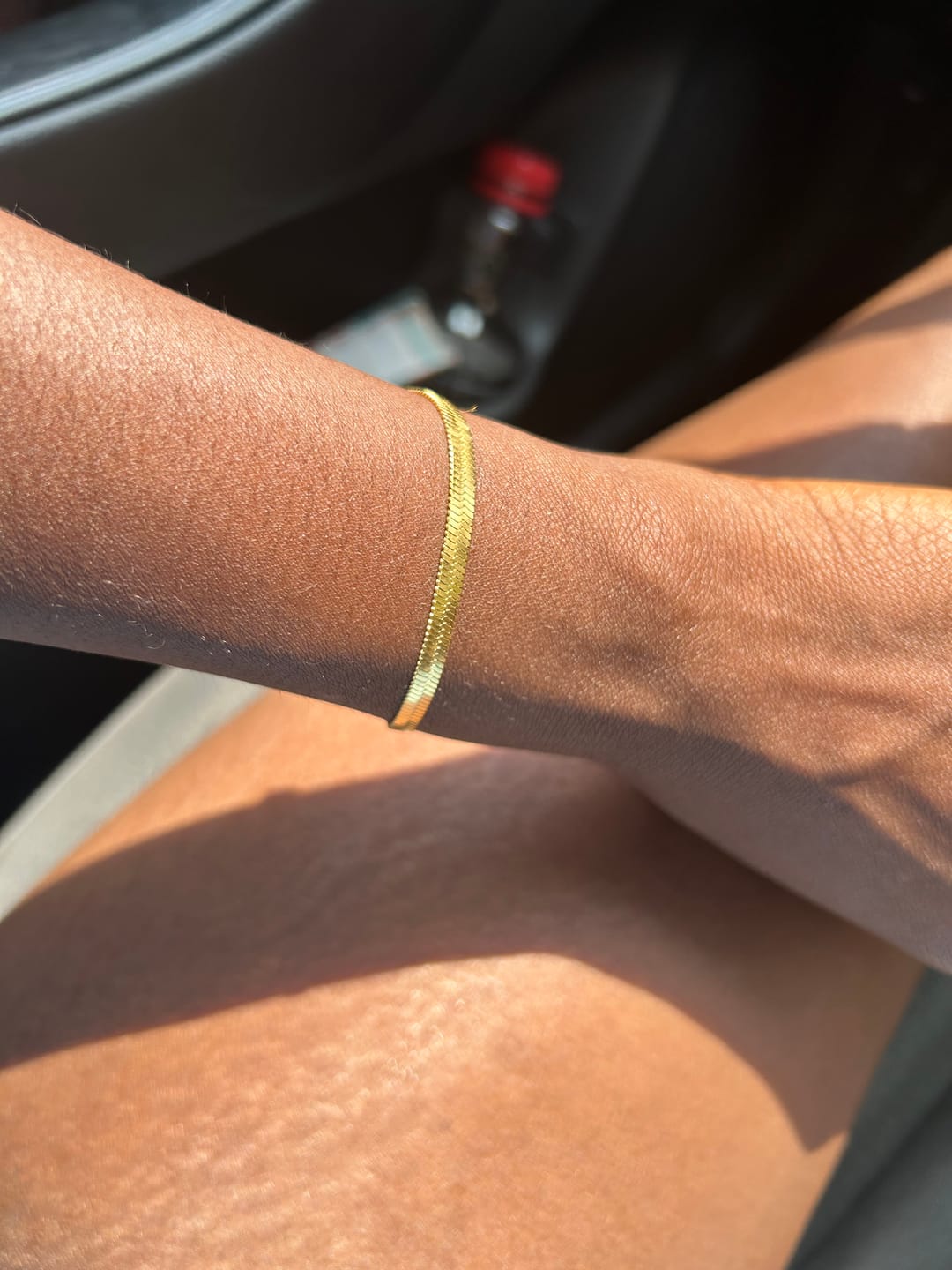 Customer photo review of Herringbone Bracelet - 4mm