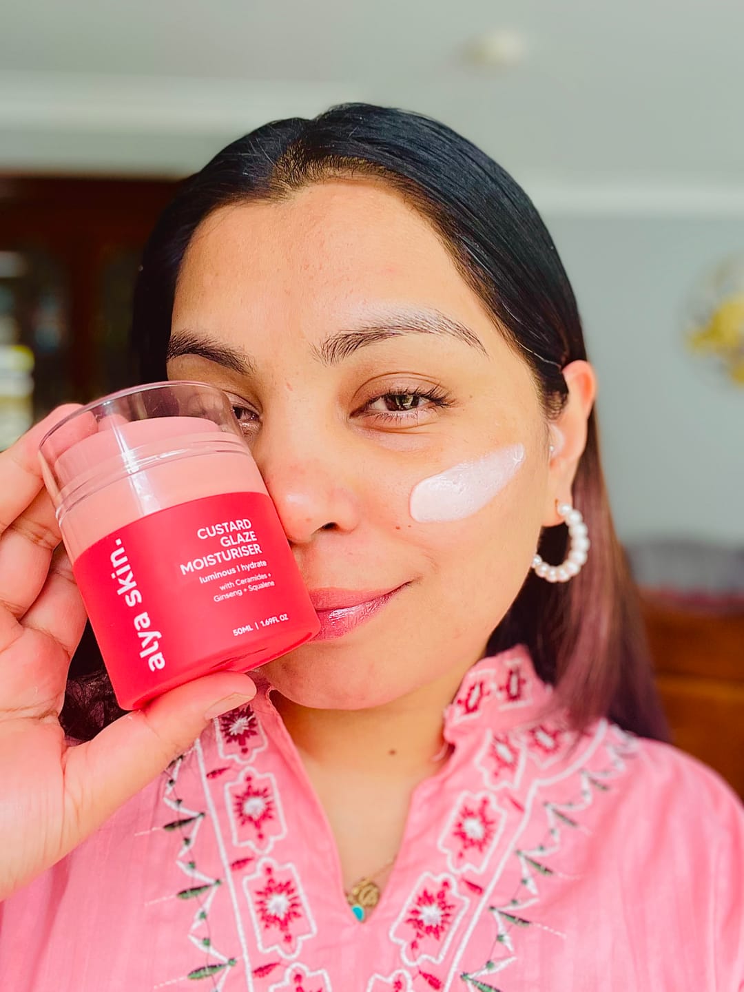 Customer photo review of Custard Glaze Moisturiser