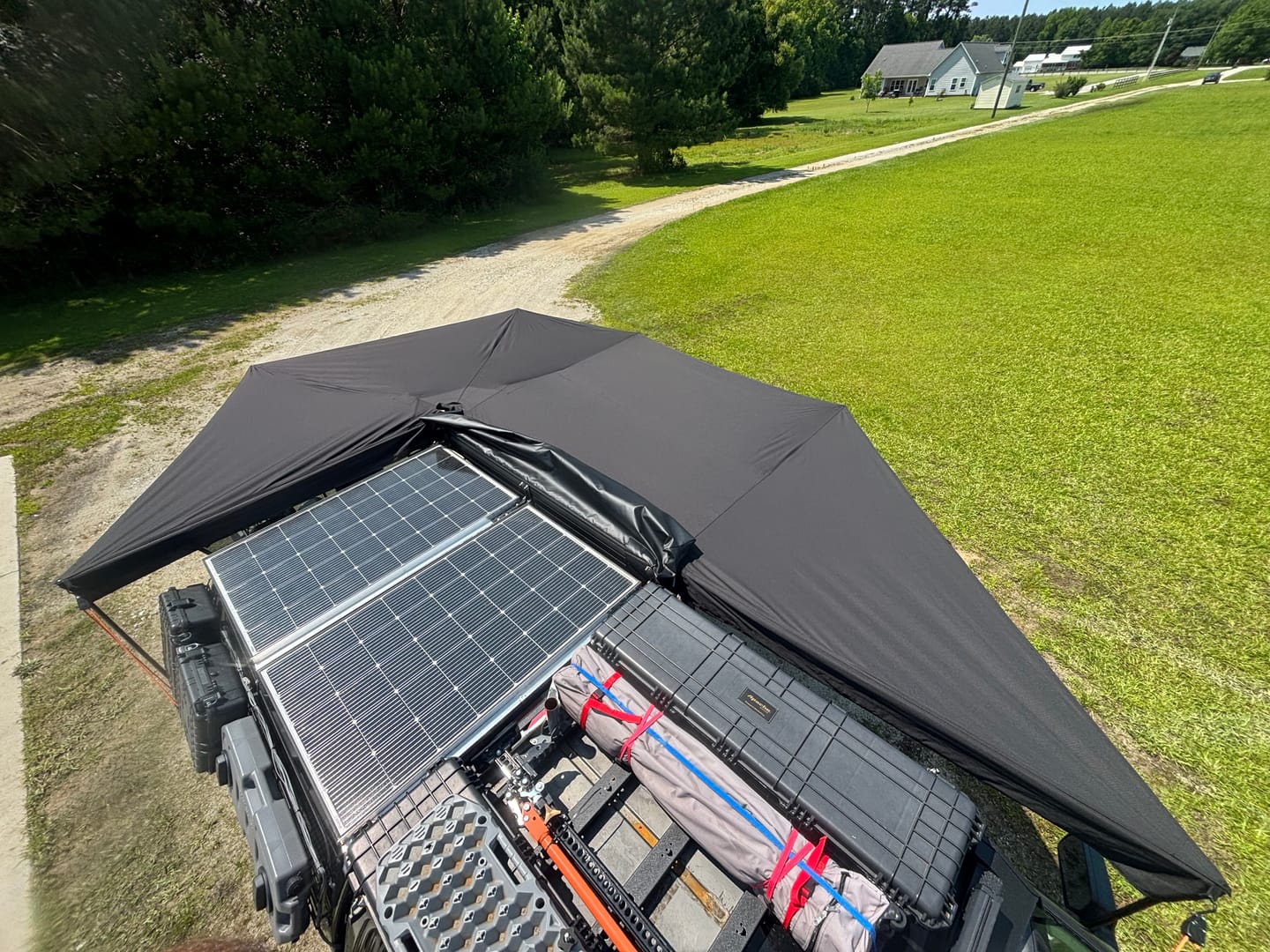 Customer photo review of OPENROAD 90-Degree Quick-open Awning