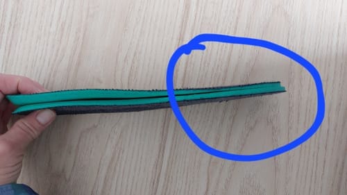 Customer photo review of Linen - Barefoot Shoes Insoles