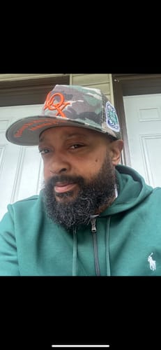 Customer photo review of Godspeed x The Legacy Trucker Camo Hat War Mode