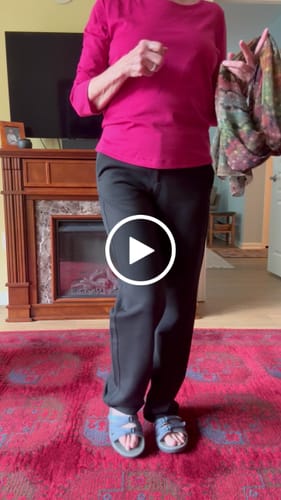 Customer video review of Emerson Straight Leg Pants Petite - Black
