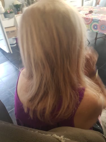 Customer photo review of Lissage Au Tanin au Pépins de Raisin + Shampoing Clarifiant