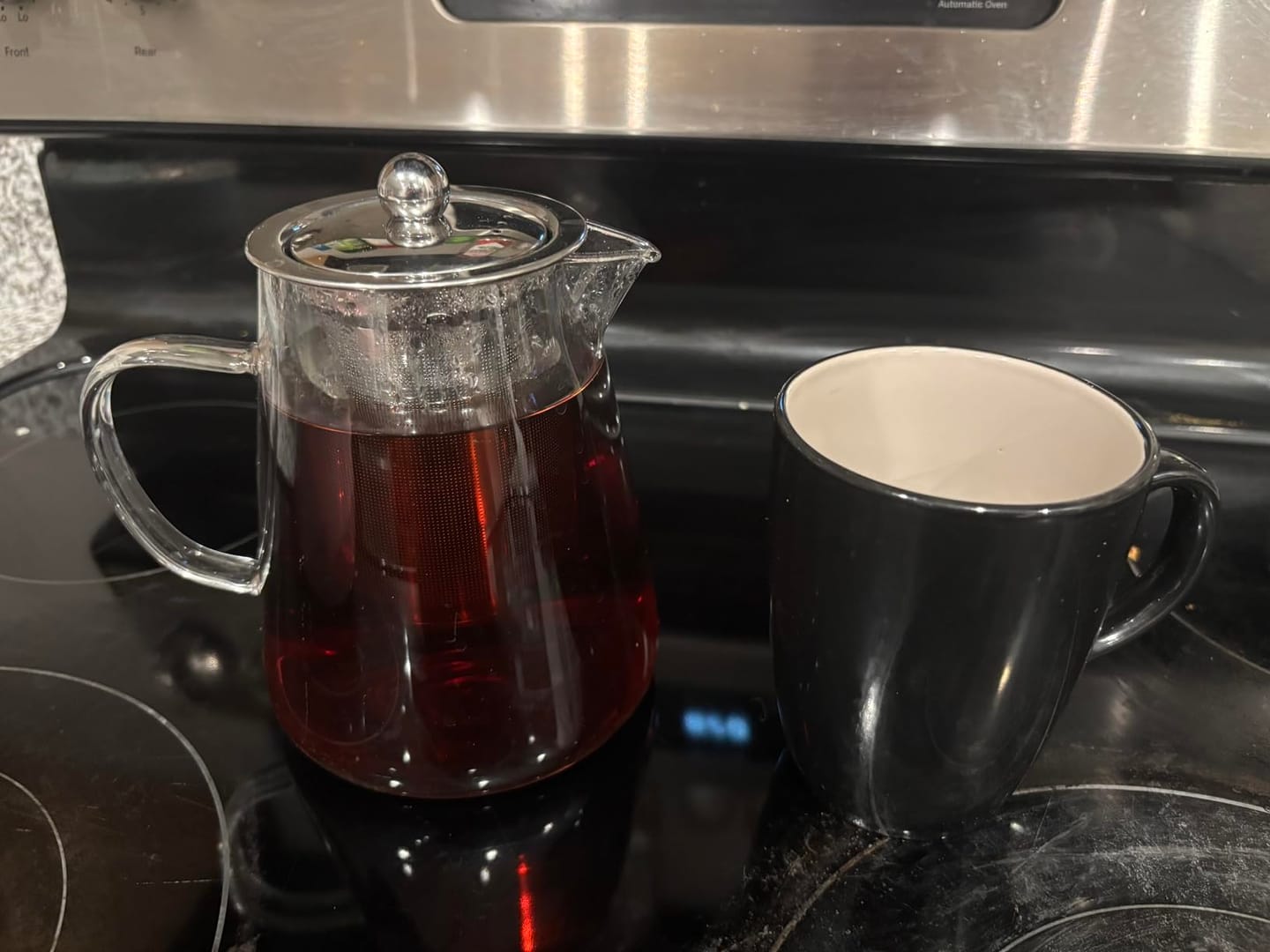 Customer photo review of Heat Resistant Glass Teapot