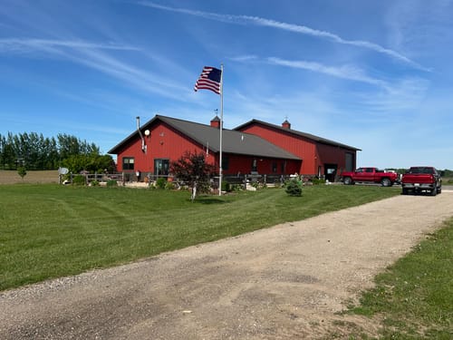 Customer photo review of 25 ft. Commercial Flagpole with External Rope Halyard Rated At 88mph