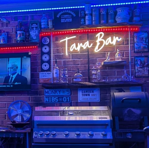 Customer photo review of Custom Neon Sign