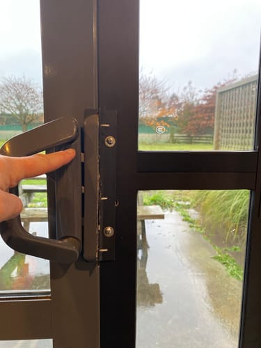 Customer photo review of Patio Pet Door Insert