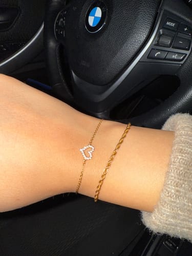 Kundenbewertung mit Foto zu Herz Armband