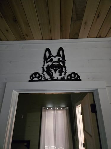 Customer photo review of German Shepherd - Metal Wall Art