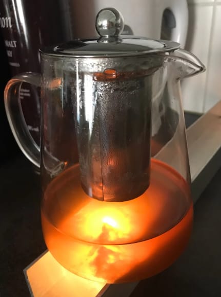 Customer photo review of Heat Resistant Glass Teapot