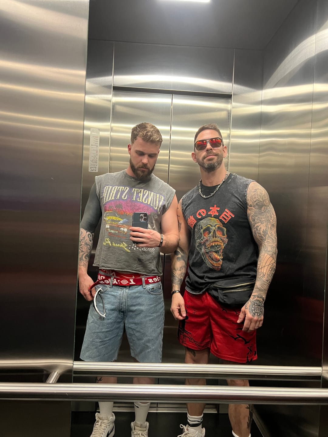 Customer photo review of Phantom Assassin Shorts - Red