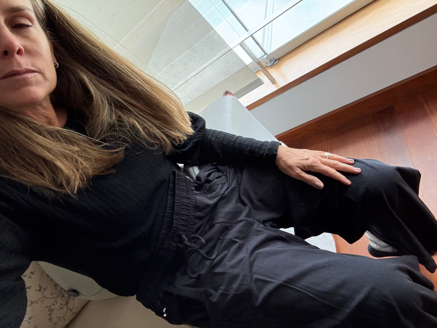 Customer photo review of Everyday Palazzo | AlgaKnit - Black