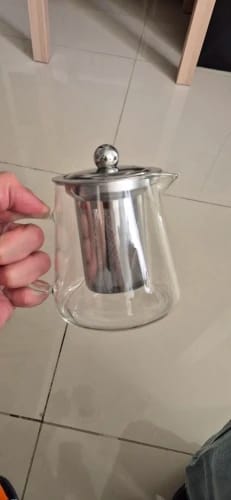 Customer photo review of Heat Resistant Glass Teapot