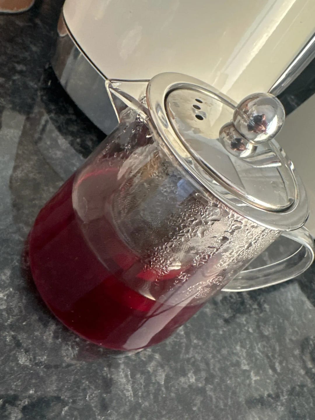 Customer photo review of Heat Resistant Glass Teapot